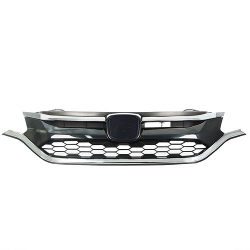 DURAFORCE Front Bumper Cover Upper Trim + Lower Grille Replacement For Honda CRV 2015 2016