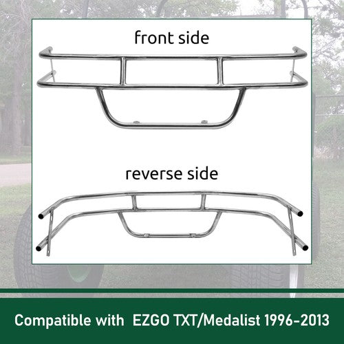 DURAFORCE For EZGO TXT/Medalist Golf Cart 1996-2013 Stainless Bumper Brush Guard