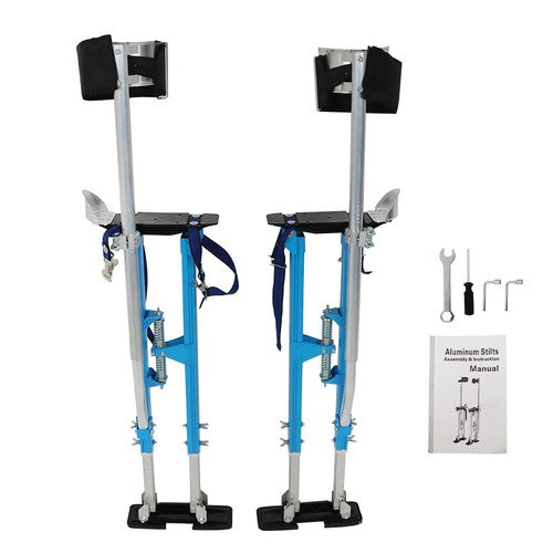 DURAFORCE Painting Stilt 36" - 48" Drywall Stilts Adjustable Aluminum Alloy Tool Blue