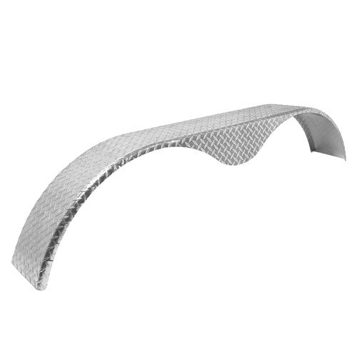 DURAFORCE 14"-16" Trailer Fender Tandem Axle Teardrop Diamond Tread Plate 72" L 18" H 9" W
