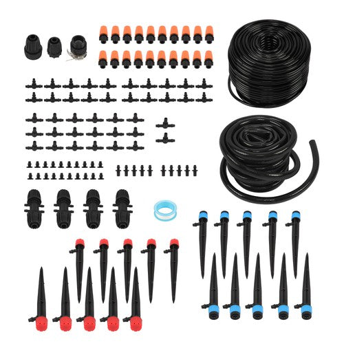 DURAFORCE With Tubing Hose 226FT Automatic Irrigation System Adjustable Nozzle Micro Drip