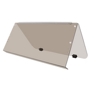 DURAFORCE Tinted Folding Windshield For 1995-03 Yamaha G14 G16 G19 Golf Cart Part PC Smoke