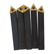 DURAFORCE 5-piece 1/2 " New lathe indexable carbide insert + turning tool bit holder kit