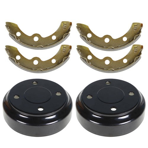 DURAFORCE For Club Car DS Precedent Golf Cart 1995+ Brake Drums And Brake Shoe Kit 2004+