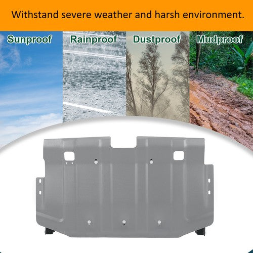 Rear Engine Skid Plate Aluminum Powder Coated for Toyota Fj Cruiser 2007-2013
