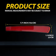 DURAFORCE 2pcs Rear Bumper Reflector Reflex Red for 2020 2021 2022 for Toyota Corolla
