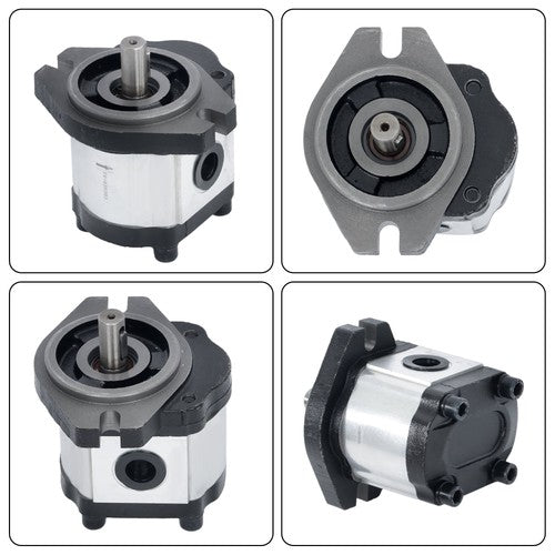DURAFORCE 5/8" Keyed Shaft,Hydraulic Gear Pump 1-4 GPM SAE A-2 Bolts CCW Cast Iron Flange