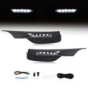 DURAFORCE For 2016 2017 Honda Accord Sedan 4Dr LED Fog Lights Bumper Lamps+Wiring+Switch