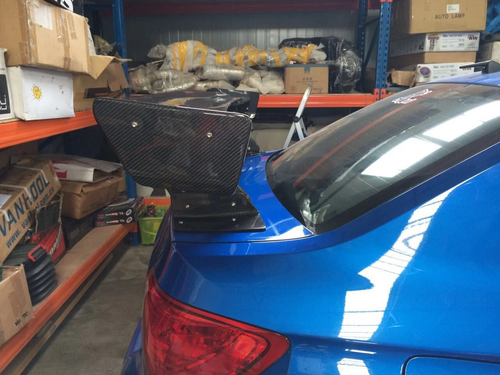 DURAFORCE Carbon Fiber Trunk Street Spoiler Wing for Subaru GVF STI V-SR GT 2007-2014