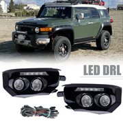 DURAFORCE LED Fog Lights Lamps Daytime Running Light DRL For 2007-2014 Toyota FJ Cruiser