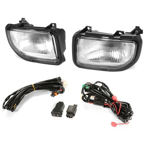 Front Bumper Driving Fog Lights Lamp Kit Clear for Toyota MR2 91 92-1995 Bulbs