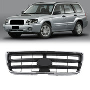 DURAFORCE Compatible For Subaru Forester 2003-2005 Front Bumper Upper Grille w/Gray Insert