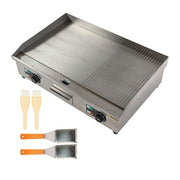 DURAFORCE 30 Inch Commercial Electric Griddle 3000W Countertop Teppanyaki Grill 122℉-572℉