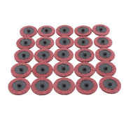 DURAFORCE Surface Conditioning Quick Change Discs, 2" Red (Medium) Prep Pad - 25 Pack