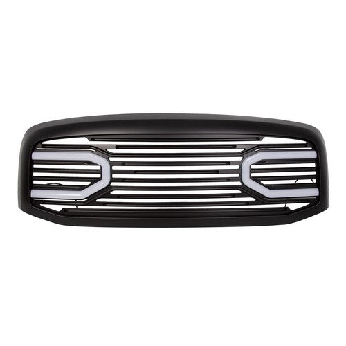 Front Hood Black Grille Shell Light for Dodge RAM 2500 3500 1500 2006-2009