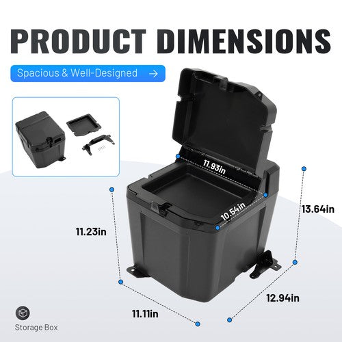 2882910 Under Seat Storage Box Double Decker for Polaris Ranger XP 1000 2018 2023
