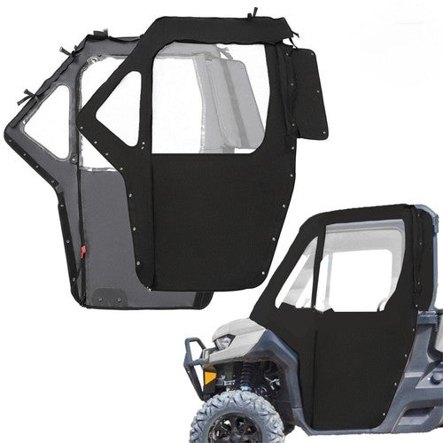 DURAFORCE Soft Cab Door Kit Fit Can-Am Defender HD 5 7 8 9 10 2016+ Soft Doors Left+Right