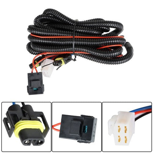 DURAFORCE LED Fog Lamps Assembly w/ Switch+Wiring+Cover For Dodge Charger 15-17 LH+RH