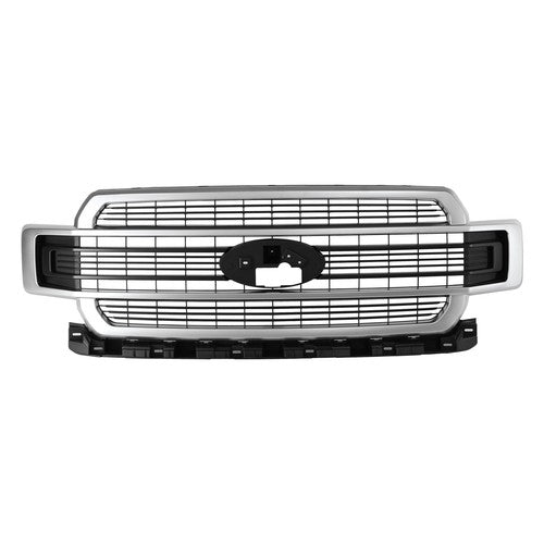DURAFORCE Brushed Stain Aluminum Front Upper Grille For Ford F-150 2018-2020 JL3Z-8200-RA