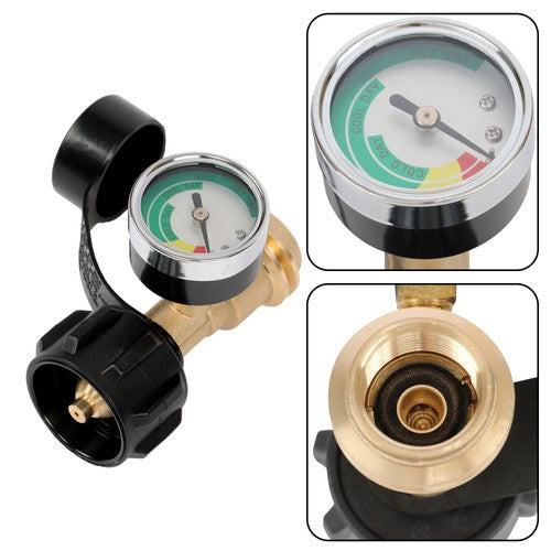 DURAFORCE 4-PCS QCC1 Inflation Joint Gas Tank Copper Converter Head POL Joint Propane