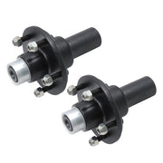 DURAFORCE [2-Pack] New Pre-assembled For 5-Lug-4.5" Trailer Hub Kit and Round #84 Spindle