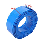 DURAFORCE 2" x 50FT Irrigation Discharge PVC Hose with Two Hose Collets For Swimming Pool