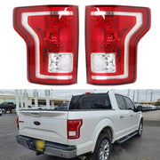 DURAFORCE Fit For Ford F-150 2015-2017 2pcs New Left+Right Red Rear Tail Brake Light Lamp
