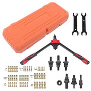 DURAFORCE Rivet Nut Tool Kit,14" Rivnut Tool Kit with 100PCS Rivet Nuts,7 Metric Mandrels