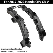DURAFORCE For 2017-2022 Honda CRV CR-V Front Bumper Bracket Retainer LH & RH 71198TLAA01