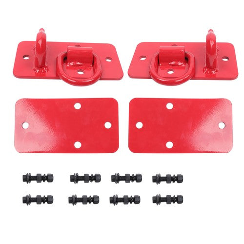 DURAFORCE G70 Forged Steel Plate 3/8" Grab Hook with Backplate and D-Ring 15000 lbs 1Pair