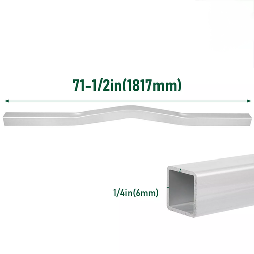 DURAFORCE Aluminum Boat Trailer Crossmember Square Tube V-Bend Crossbar 3” x 3” x 71.5”