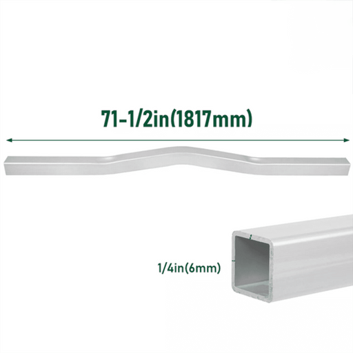 DURAFORCE Aluminum Boat Trailer Crossmember Square Tube V-Bend Crossbar 3” x 3” x 71.5”