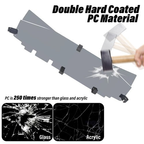DURAFORCE Dark Tinted Rear Windshield Window Panel For Can Am Maverick X3 Max R 2017-2021