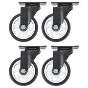 DURAFORCE Heavy Duty 4-Inch Swivel Casters - Smooth Mobility, 1200lbs Max Load - 4 Pack