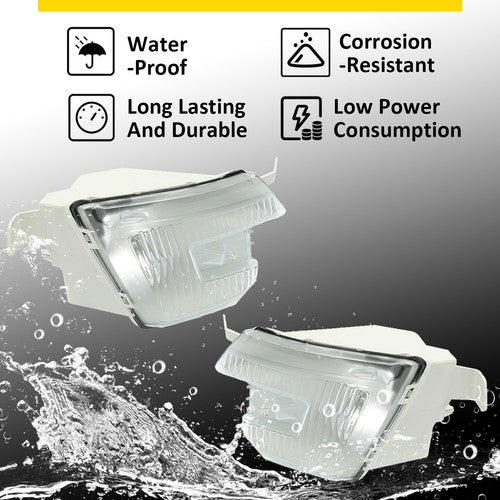 Halogen Fog Light Lamp for 2016 2019 Ford Explorer Driver Passenger Side