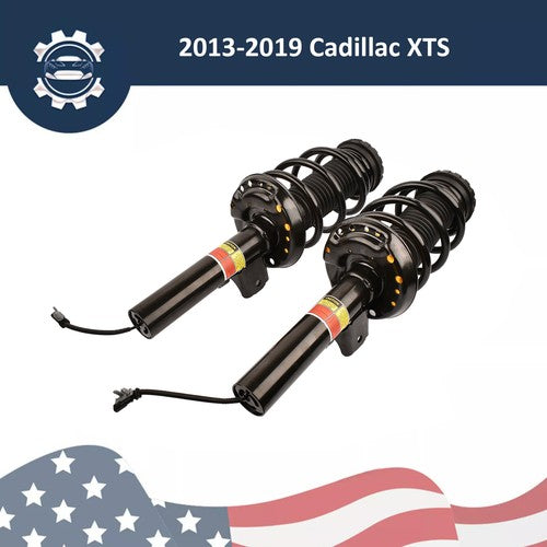 DURAFORCE Pair Front Shock Absorber Assys 19300063 for 13-19 Cadillac XTS 3.6L w/ Electric