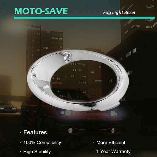 DURAFORCE For Ford Fusion SE 13-16 Left Side Replacement Fog Light Bezel Trim Ring