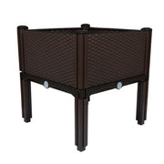 DURAFORCE Raised Garden Bed Outdoor Elevated Planter Box Herbs Flowers Plants Vegetables