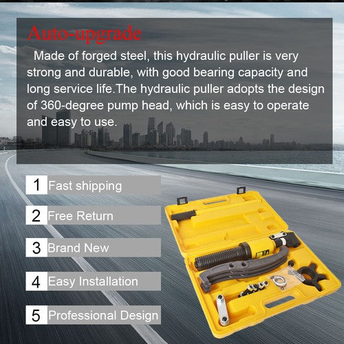 DURAFORCE 3 Jaw Hydraulic Gear Puller Pumps Oil Tube Drawing Machine 5 Ton with Case