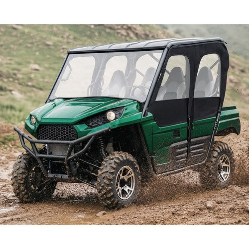 DURAFORCE Soft Side Door Cab Enclosure Kit For 2012-2022 Kawasaki Teryx4 4 seat UTV models