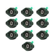 DURAFORCE 10Pcs UCFL201-8 Pillow Block Bearing 1/2" Bore 2 Bolt Flange Mounted New