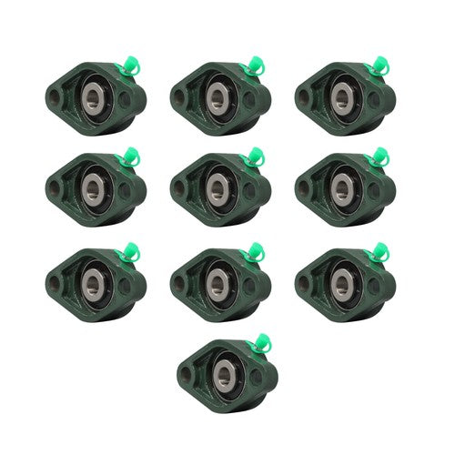 DURAFORCE 10Pcs UCFL201-8 Pillow Block Bearing 1/2" Bore 2 Bolt Flange Mounted New