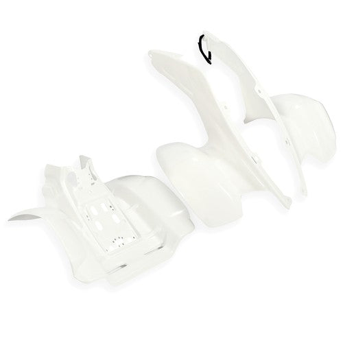 DURAFORCE New For 1986-1989 Honda TRX 250R TRX250R White Front & Rear Fender Plastics Kit