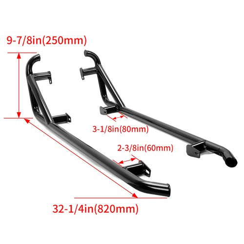 DURAFORCE Rock Slider For 14-23 Polaris RZR XP 900 1000 Side Steps Nerf Bars Trail 2Dr UTV