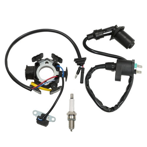 DURAFORCE Stator Ignition Coil Spark Plug For Honda 31120-GW8-671 XR50R 00-03 XR70R 97-03