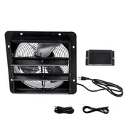 DURAFORCE High Speed 1600RPM 900CFM 1.7m Power 12'' Shutter Wall-Mount Attic Exhaust Fan
