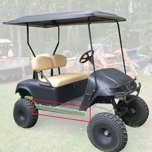 DURAFORCE Silver Rocker Panel Diamond For EZGO TXT 1994-2013 Golf Cart Side Plate Cover
