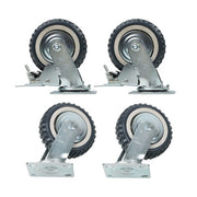 DURAFORCE Four 6 Grey PU Inclined Wheel Polyurethane Universal Wheels