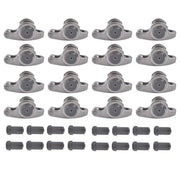 DURAFORCE 16Pcs 17-4PH Stainless Steel Rocker Arms for Pontiac 287-455 V8 4.3L 1.65 Ratio