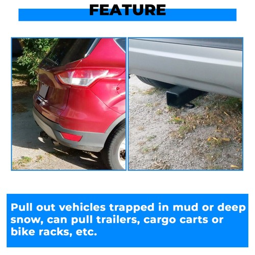 Class 3 Trailer Hitch Receiver Rear Bumper Towing 2 Inch for Ford Escape 2013-2019